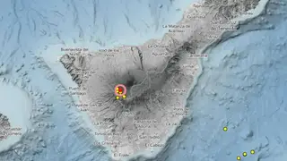 La tregua en el Teide dura poco y el subsuelo registra doce nuevos terremotos Terremotos en el Teide en las últimas horas