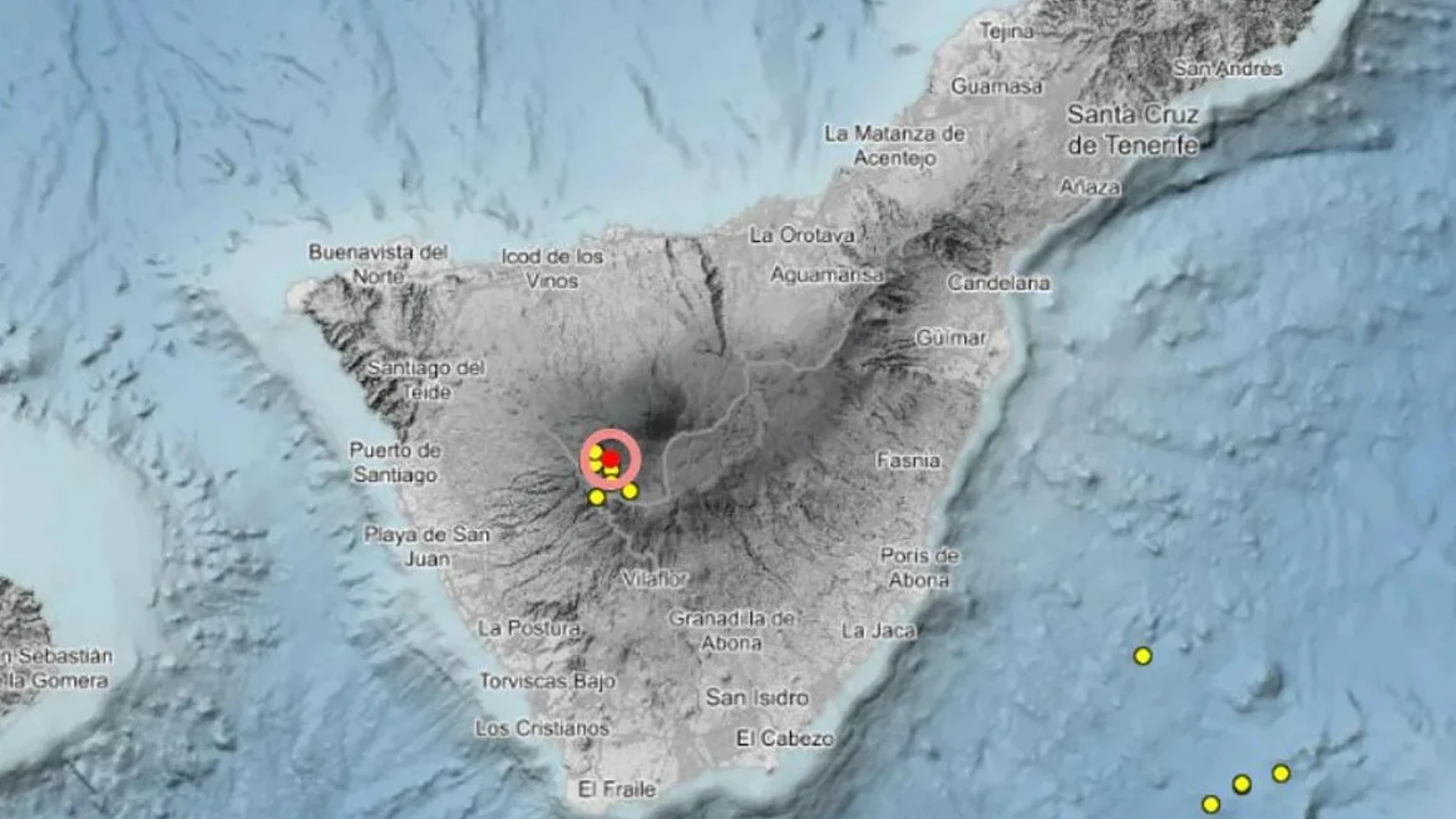 Terremotos en el Teide en las últimas horas