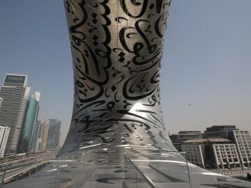  A view on the 'Museum of The Future' one day after the official opening in the Gulf emirate of Dubai, United Arab Emirates