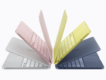 AME448. NUEVA YORK (ESTADOS UNIDOS), 04/03/2026.- Fotograf&iacute;a difundida por Apple de los colores del nuevo MacBook Neo, una nueva versi&oacute;n de su cl&aacute;sico port&aacute;til con todas las funcionalidades de Mac pero m&aacute;s barato que el resto de la gama. EFE/ Apple / SOLO USO EDITORIAL/ NO VENTAS/ SOLO DISPONIBLE PARA ILUSTRAR LA NOTICIA QUE ACOMPA&Ntilde;A (CR&Eacute;DITO OBLIGATORIO) 