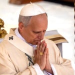 Le&oacute;n XIV, durante un acto en la Plaza de San Pedro del Vaticano