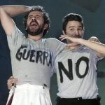 Los actores Willy Toledo y Alberto San Juan condujeron la gala de los Goya 2003