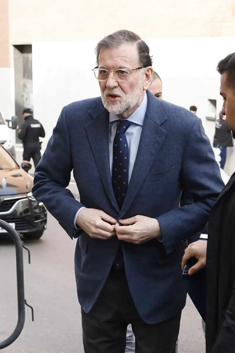 Mariano Rajoy en la capilla ardiente de Fernando Ónega