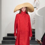 Modelo en el desfile de Ralph Lauren con efecto bronzer 3.0.