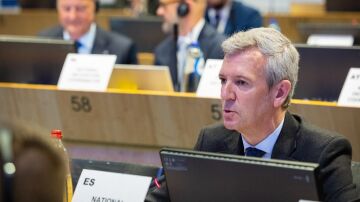 El presidente gallego, en Bruselas. 