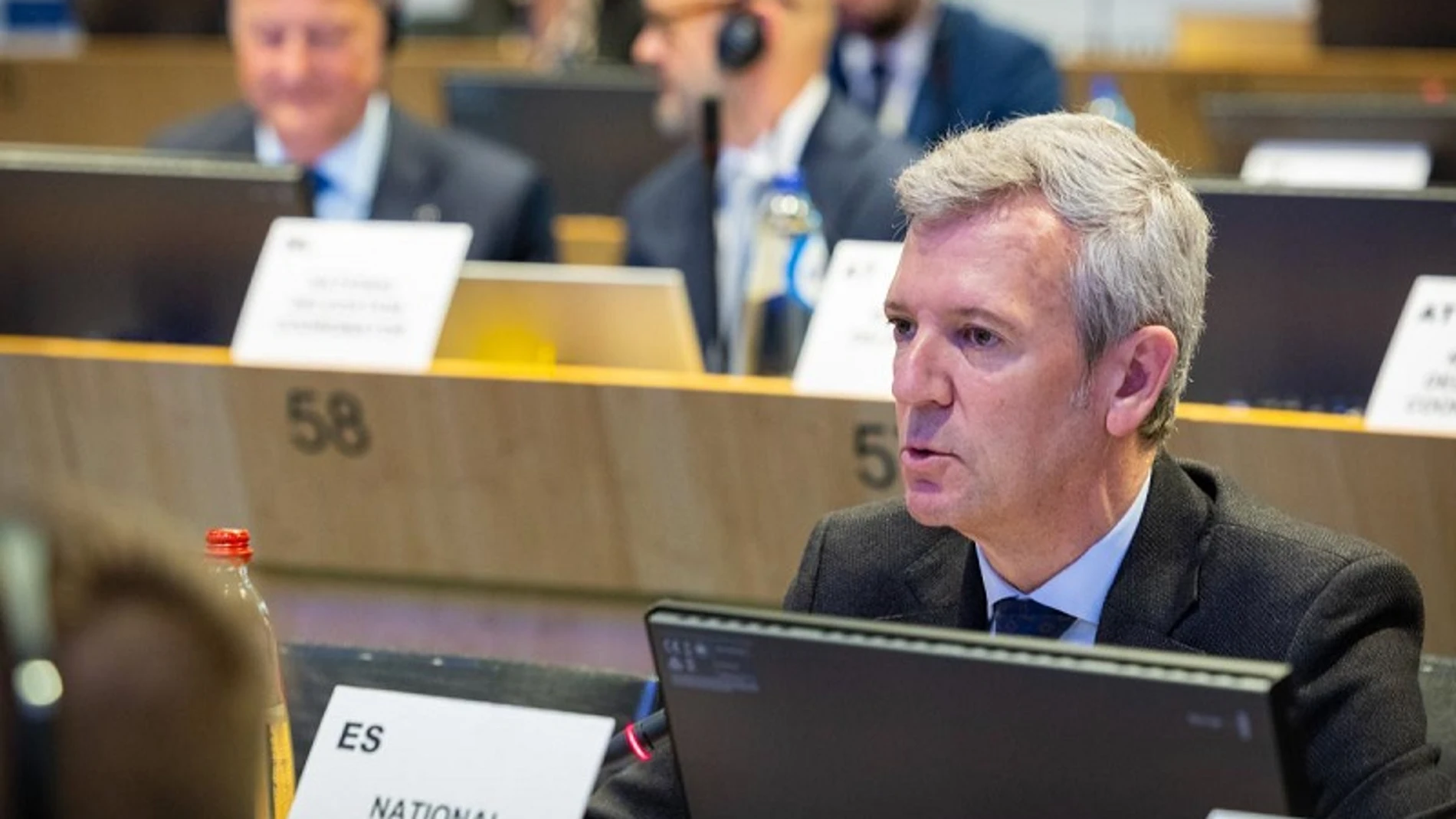 El presidente gallego, en Bruselas.