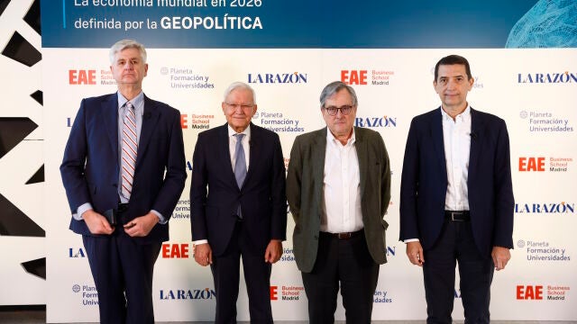 De izquierda a derecha: Federico Aznar, Eduardo Olier, Francisco Marhuenda y Rafael Dom&eacute;nech 