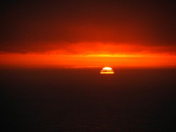 Solpor en el fin de la tierra. 