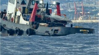 El buque remolcador 'Sylvia M', que se hab&iacute;a dado a la fuga en el Puerto de la Luz
