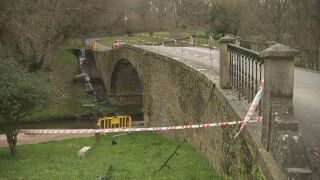 Lugar del accidente, en el Paseo do R&iacute;o Rato, en Lugo. 
