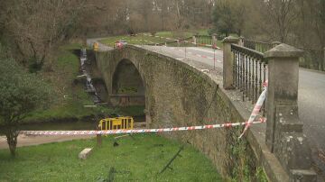 Lugar del accidente, en el Paseo do R&iacute;o Rato, en Lugo. 