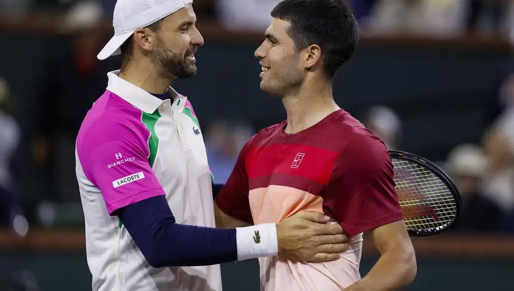 Tenis/Indian Wells.- AMP. Carlos Alcaraz debutará en Indian Wells contra Grigor Dimitrov