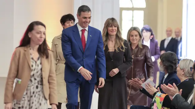 Pedro Sánchez y Begoña Gómez en Moncloa Pedro Sánchez y Begoña Gómez en Moncloa