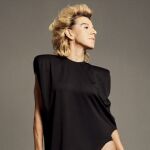 La artista, durante una sesi&oacute;n promocional