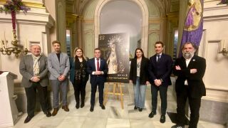 MURCIA.-S.Santa.- Lorqu&iacute; presenta el cartel de su Semana Santa 2026 dedicado a la Dolorosa de Salzillo vestida de Soledad