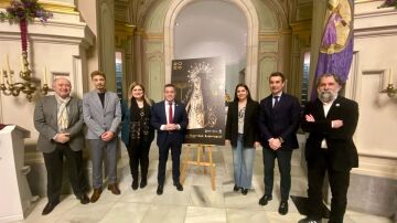 MURCIA.-S.Santa.- Lorqu&iacute; presenta el cartel de su Semana Santa 2026 dedicado a la Dolorosa de Salzillo vestida de Soledad