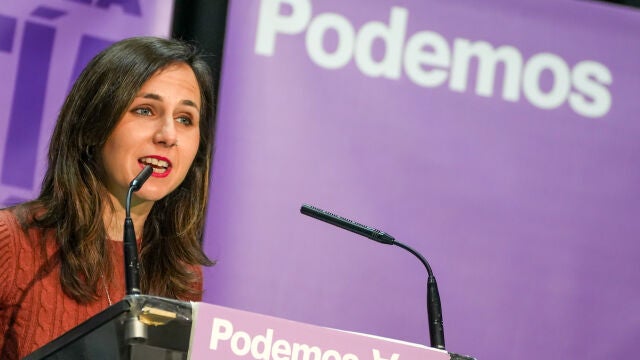  Irene Montero, Ione Belarra y Pablo Fern&aacute;ndez participan en un acto p&uacute;blico de Podemos en Valladolid