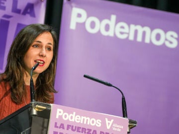 La secretaria general de Podemos, Ione Belarra, durante un acto p&uacute;blico, en el centro c&iacute;vico Bailar&iacute;n Vicente Escudero, a 7 de marzo de 2026, en Valladolid, Castilla y Le&oacute;n (Espa&ntilde;a). Se trata de un m&iacute;tin de campa&ntilde;a electoral previo a las elecciones auton&oacute;micas del pr&oacute;ximo domingo, 15 de marzo de 2026. 07 MARZO 2026 Claudia Alba / Europa Press 07/03/2026