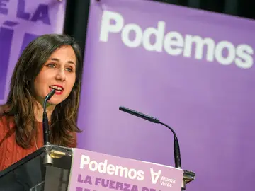 Irene Montero, Ione Belarra y Pablo Fernández participan en un acto público de Podemos en Valladolid La secretaria general de Podemos, Ione Belarra, durante un acto público, en el centro cívico Bailarín Vicente Escudero, a 7 de marzo de 2026, en Valladolid, Castilla y León (España). Se trata de un mítin de campaña electoral previo a las elecciones autonómicas del próximo domingo, 15 de marzo de 2026. 07 MARZO 2026 Claudia Alba / Europa Press 07/03/2026