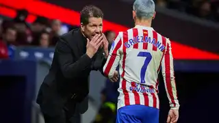 Atletico de Madrid - Real Sociedad. Simeone y Griezmann © Alberto R. Roldán / Diario La Razón. Atletico de Madrid - Real Sociedad. Simeone y Griezmann © Alberto R. Roldán / Diario La Razón. 07 03 2026