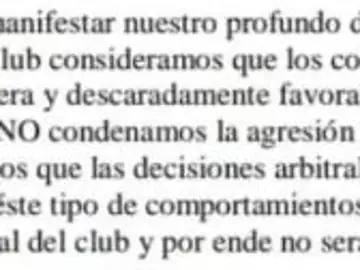 El comunicado no condenando la agresión El comunicado no condenando la agresión