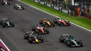 F1 - AUSTRALIAN GRAND PRIX 2026 start of the race, depart, 63 RUSSELL George (gbr), Mercedes AMG F1 Team W17, action 06 HADJAR Isack (fra), Red Bull Racing Ford RB22, action 16 LECLERC Charles (mco), Scuderia Ferrari SF-26, action 01 NORRIS Lando (gbr), McLaren F1 Team MCL40, action 44 HAMILTON Lewis (gbr), Scuderia Ferrari SF-26, action during the Formula 1 Qatar Airways Australian Grand Prix 2026, 1st round of the 2026 Formula One World Championship from March 6 to 8, 2026 on the Albert Park Circuit, in Melbourne, Austral...