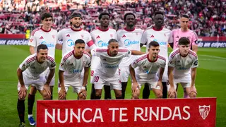 Sevilla FC v Rayo Vallecano - LaLiga EA Sports Players of Sevilla FC pose for photo during the Spanish league, LaLiga EA Sports, football match played between Sevilla FC and Rayo Vallecano at Ramon Sanchez-Pizjuan stadium on March 8, 2026, in Sevilla, Spain. AFP7 08/03/2026 ONLY FOR USE IN SPAIN
