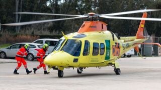  Imagen de archivo de un helic&oacute;ptero sanitario de 061.