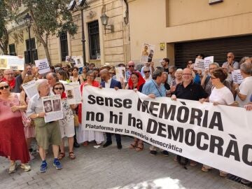 Protesta contra la derogaci&oacute;n de la Ley de Memoria Democr&aacute;tica en Baleares