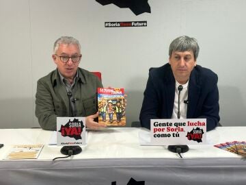 &Aacute;ngel Ce&ntilde;a y Juan Antonio Palomar durante la rueda de prensa