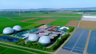 Una planta de gas verde Una planta de gas verde