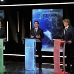 Poll&aacute;n, Ma&ntilde;ueco y Carlos Mart&iacute;nez durante el debate