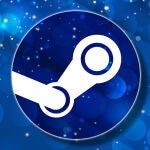 steam logo azul burbujas
