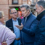 N&uacute;&ntilde;ez Feij&oacute;o de campa&ntilde;a en El Burgo de Osma (Soria)