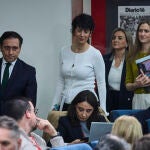 La ministra de Educaci&oacute;n, Formaci&oacute;n Profesional y Deportes, Milagros Tol&oacute;n; la vicepresidenta tercera y minist