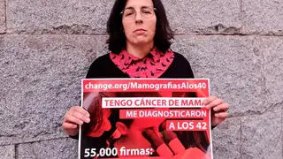 Una gallega con cáncer de mama presenta este miércoles en Sanidad 55.000 firmas para adelantar las mamografías a los 40 María Varela, impulsora de la campaña. REMITIDA / HANDOUT por CHANGE.ORG Fotografía remitida a medios de comunicación exclusivamente para ilustrar la noticia a la que hace referencia la imagen, y citando la procedencia de la imagen en la firma 10/03/2026