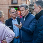 Núñez Feijóo de campaña en El Burgo de Osma (Soria)