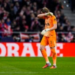 Antonin Kinsky se lamenta tras uno de los goles recibidos 