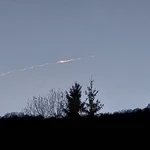 Fueron varios los que lograron documentar el suceso pese a su rapidez