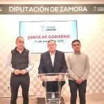 Fa&uacute;ndez atiende a la prensa tras la Junta de Gobierno de la Diputaci&oacute;n de Zamora