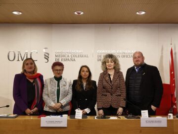 Raquel Murillo durante las Jornadas organizadas por la Organizaci&oacute;n M&eacute;dica Colegial sobre agresiones a sanitarios