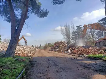 MADRID.-Las obras de demolición en Nuevo Barrio Campamento están al 47% y su finalización podría adelantarse a junio MADRID.-Las obras de demolición en Nuevo Barrio Campamento están al 47% y su finalización podría adelantarse a junio