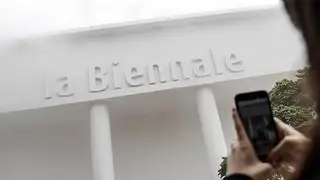 Entrada al pabellón de la Bienal de Venecia Entrada al pabellón de la Bienal de Venecia