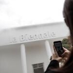 Entrada al pabell&oacute;n de la Bienal de Venecia