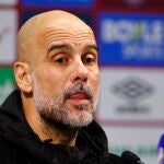Pep Guardiola, en la rueda de prensa del pasado s&aacute;bado