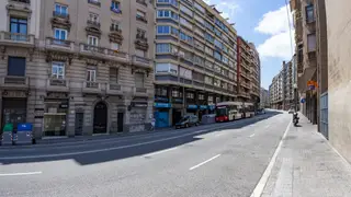Una imagen de la calle Balmes de Barcelona Una imagen de la calle Balmes de Barcelona
