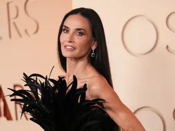 98th Academy Awards - Arrivals Demi Moore arrives at the Oscars on Sunday, March 15, 2026, at the Dolby Theatre in Los Angeles. (AP Photo/Gregory Bull)
