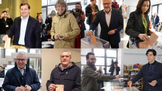 Los l&iacute;deres de los principales partidos pol&iacute;ticos de Castilla y Le&oacute;n votan