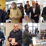 Los l&iacute;deres de los principales partidos pol&iacute;ticos de Castilla y Le&oacute;n votan