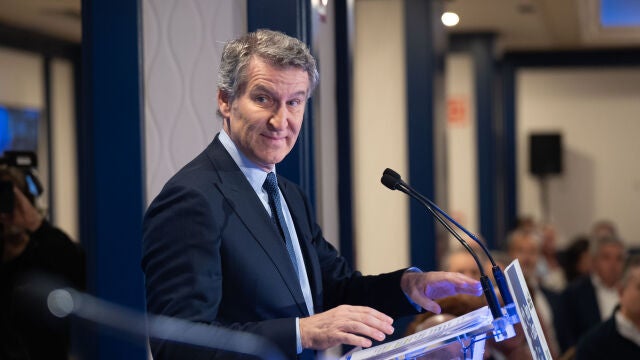 El presidente del PP, Alberto N&uacute;&ntilde;ez Feij&oacute;o